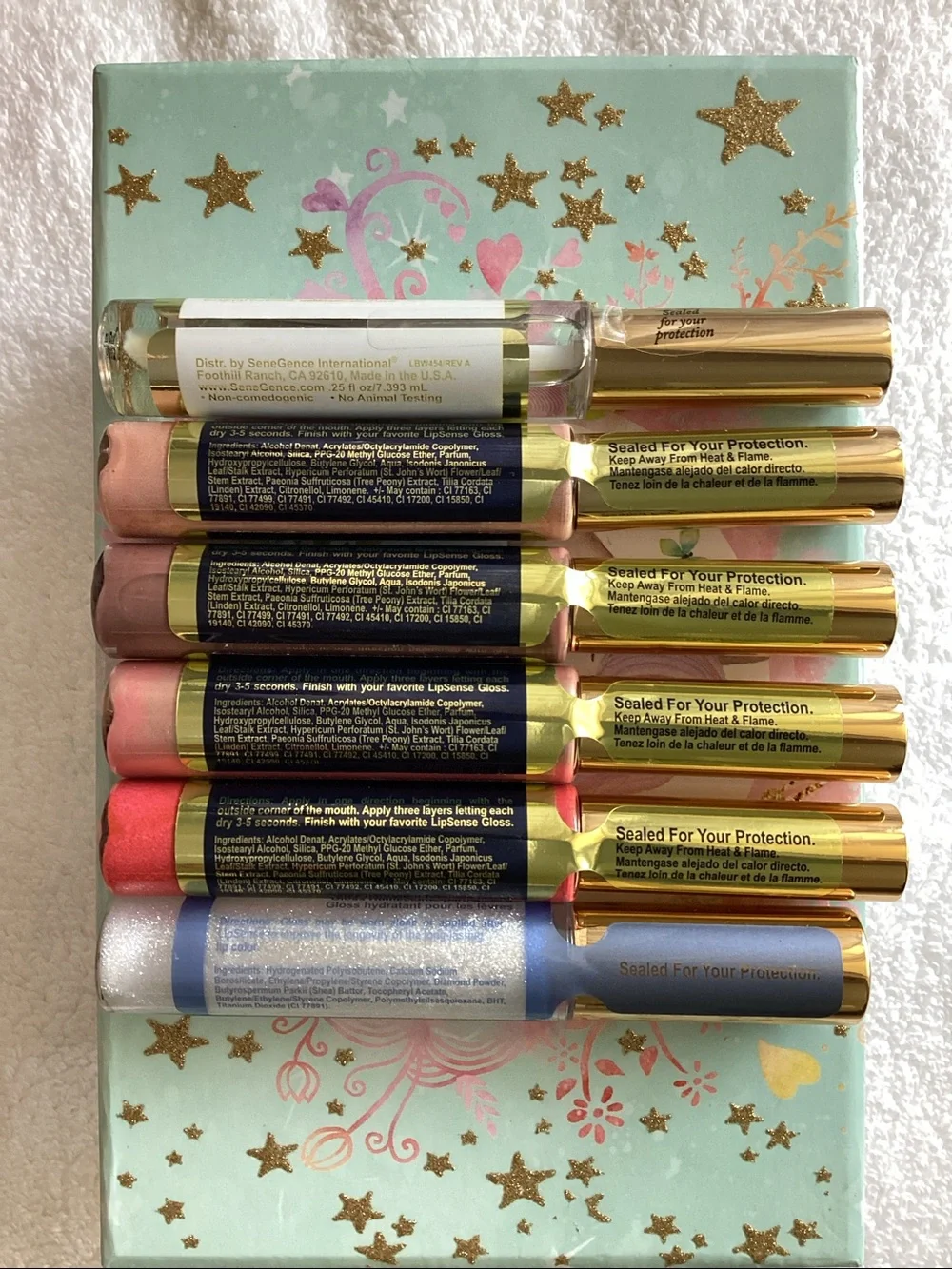 LipSense - Nude, Bravo, Mauve Ice, Razzpberry, Diamond Kiss Gloss, Oops Remover